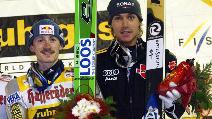 Spotkanie legend w Engelbergu! Synek Hannawalda poznał Małysza